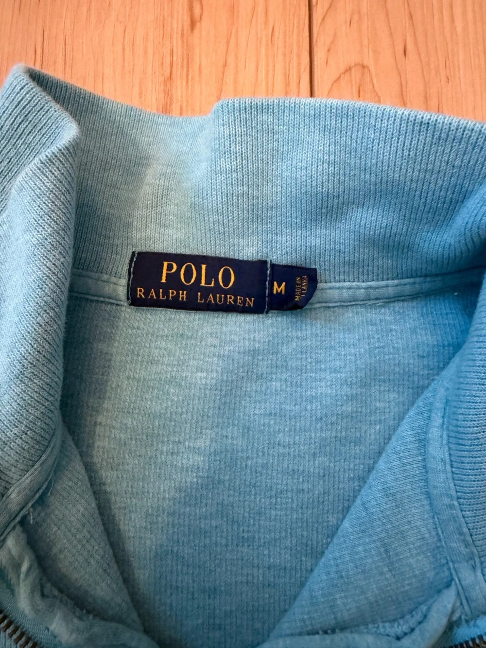 Ralph Lauren Men's Light Blue Half-Zip Sweater